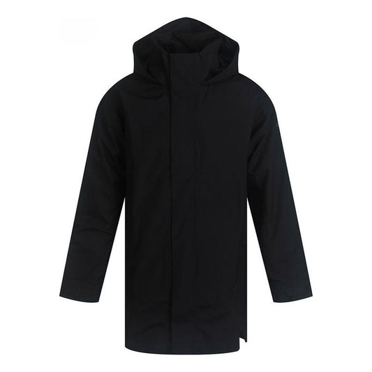 adidas Urban Parka R.R Hooded Sports Tatting Sports Coat Men Black FI0632