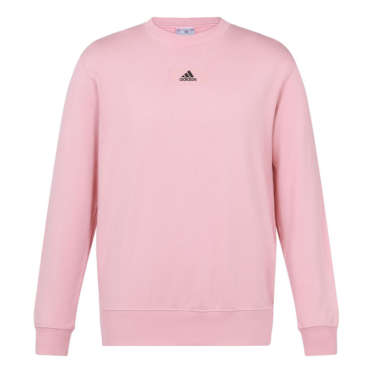 adidas Loose Casual Printing Round Neck Pullover Couple Style Pink HE4349