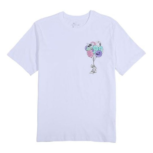 Nike Sportswear Sport Casual Breathable Round Collar Short Sleeved White BQ0705-100