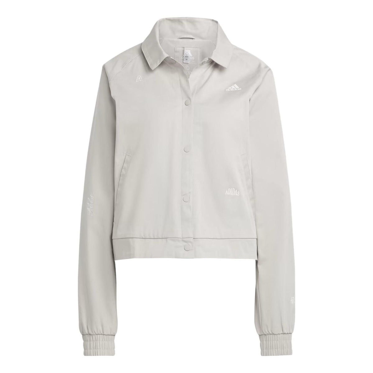 (WMNS) adidas Track Top with Healing Crystals Inspired Graphics 'Grey' IC5713