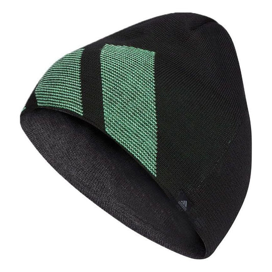 adidas 3Bar Logo Beanie 'Black Green' GU8618
