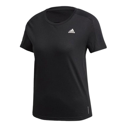 (WMNS) adidas Training Sports Running T-Shirts 'Black' GC6649