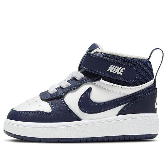 (TD) Nike Court Borough Mid 2 'White Signal Blue' CD7784-107