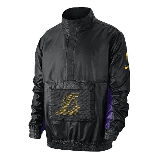 Nike Lightweight NBA Los Angeles Lakers Sports Jacket Black CJ7115-010