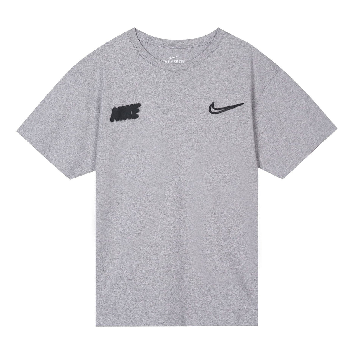 Nike Alphabet Logo Graffiti Round Neck Short Sleeve Gray CW5583-902