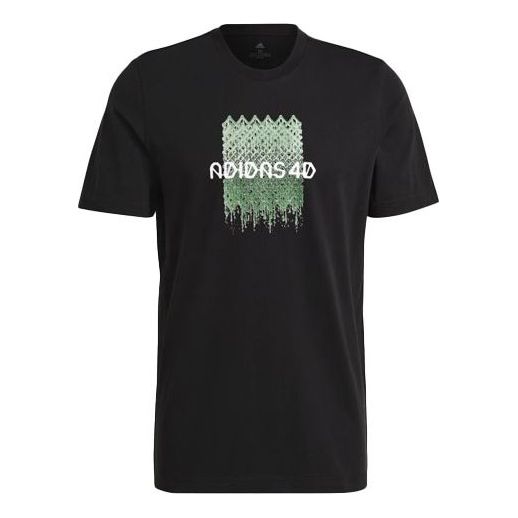 adidas 4d Gpx Tee M Casual Sports Round Neck Short Sleeve Black GJ6477