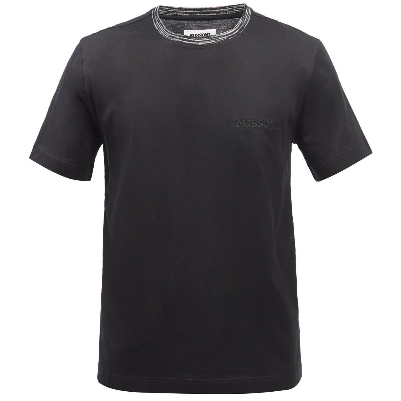 Missoni Black Logo Embroidered T-Shirt