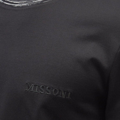 Missoni Black Logo Embroidered T-Shirt