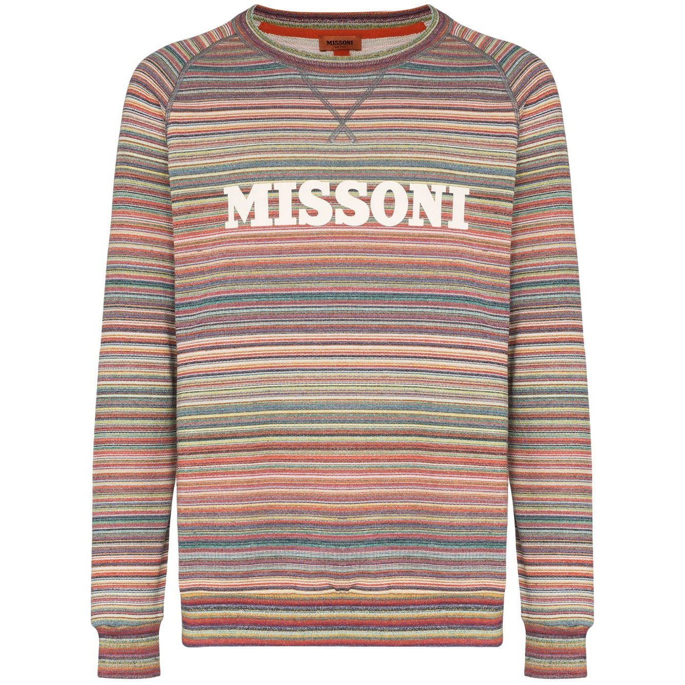 Missoni Multi Stripe Logo Sweatshirt