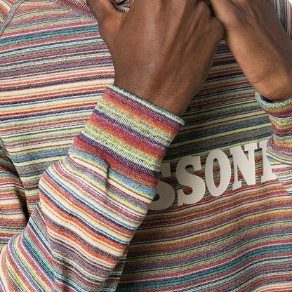 Missoni Multi Stripe Logo Sweatshirt