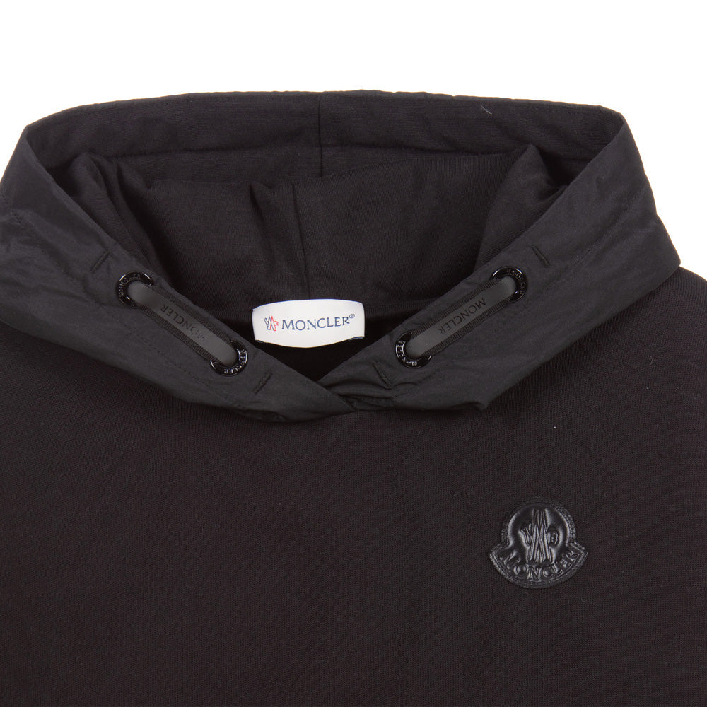 Girls Moncler Black Logo Hoodie