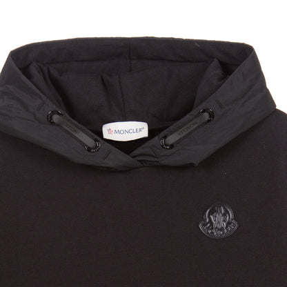 Girls Moncler Black Logo Hoodie