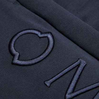 Moncler Navy Embroidered Logo Sweatpants