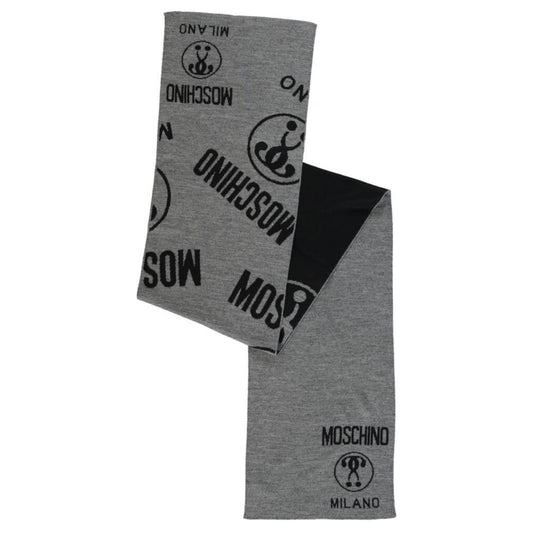 Moschino Wool Large Logo Scarf