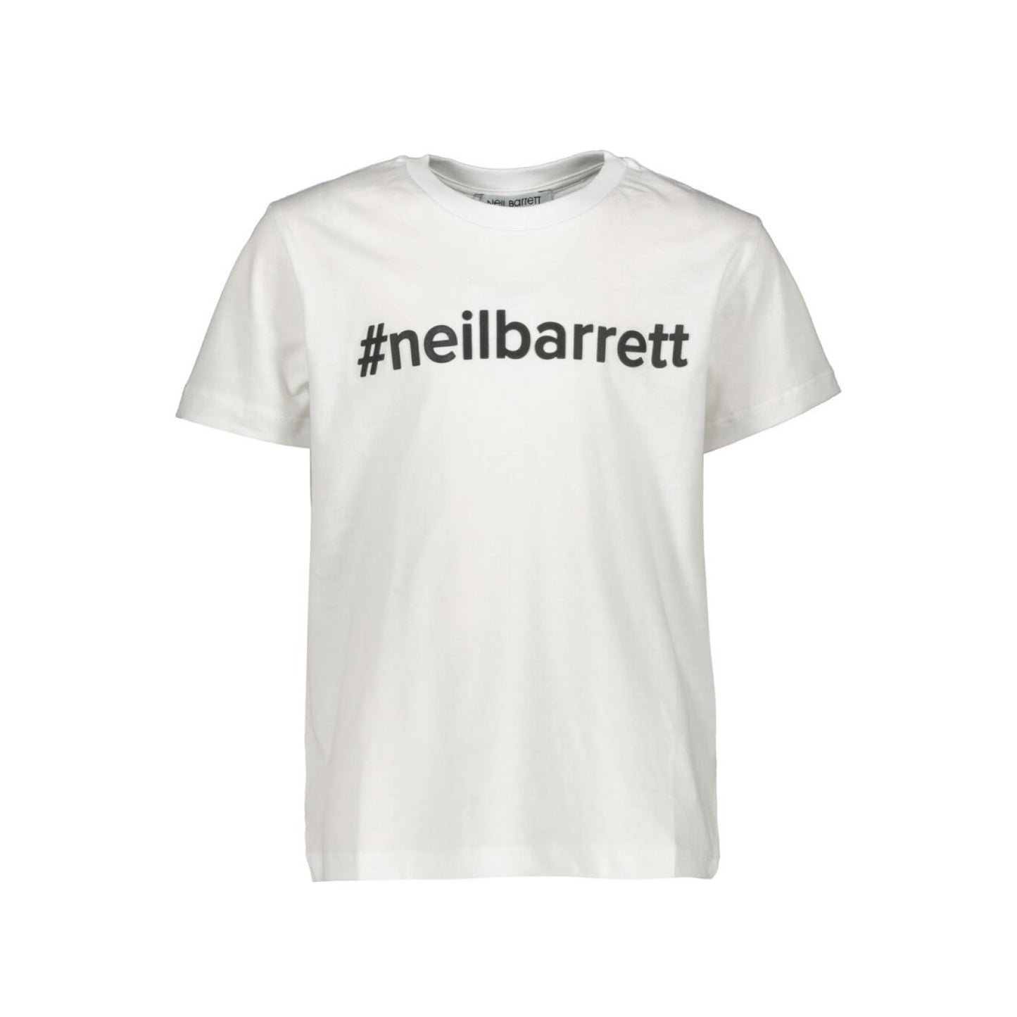 Kids Neil Barrett White Hashtag Tee