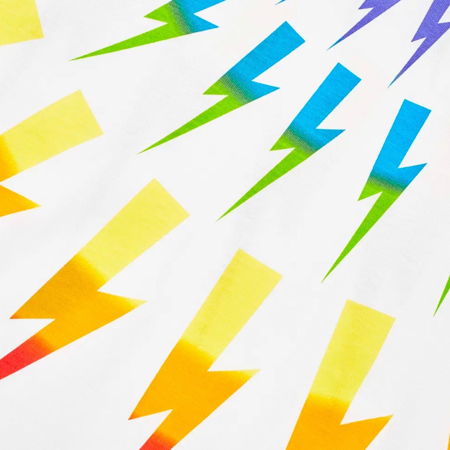 Neil Barrett White Rainbow Bolt T-Shirt