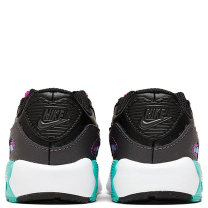 Toddler Air Max 90 Leather - Black/Metallic Dark Grey/Thunder Grey