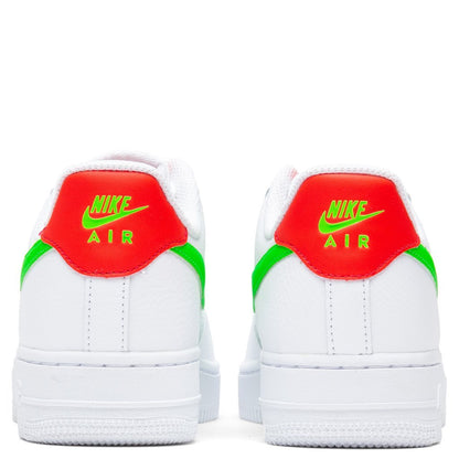 Women's Air Force 1 '07 - White/Laser Crimson/Green Strike