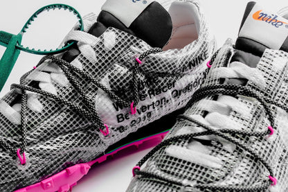 Nike x Off-White Women's Waffle Racer - Black/White/Fuchsia