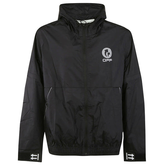 Off-White Black Shell Logo Jacket