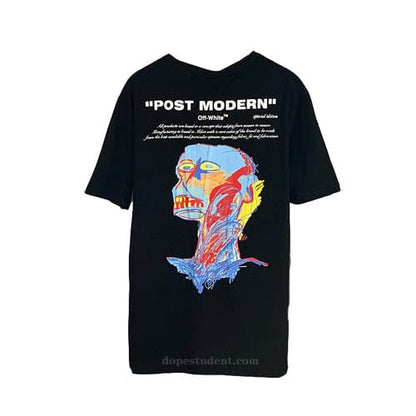 OFF WHITE POSTMODERN JEAN BASQUIAT TEE BLACK