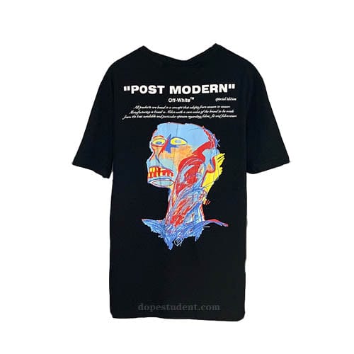 OFF WHITE POSTMODERN JEAN BASQUIAT TEE BLACK