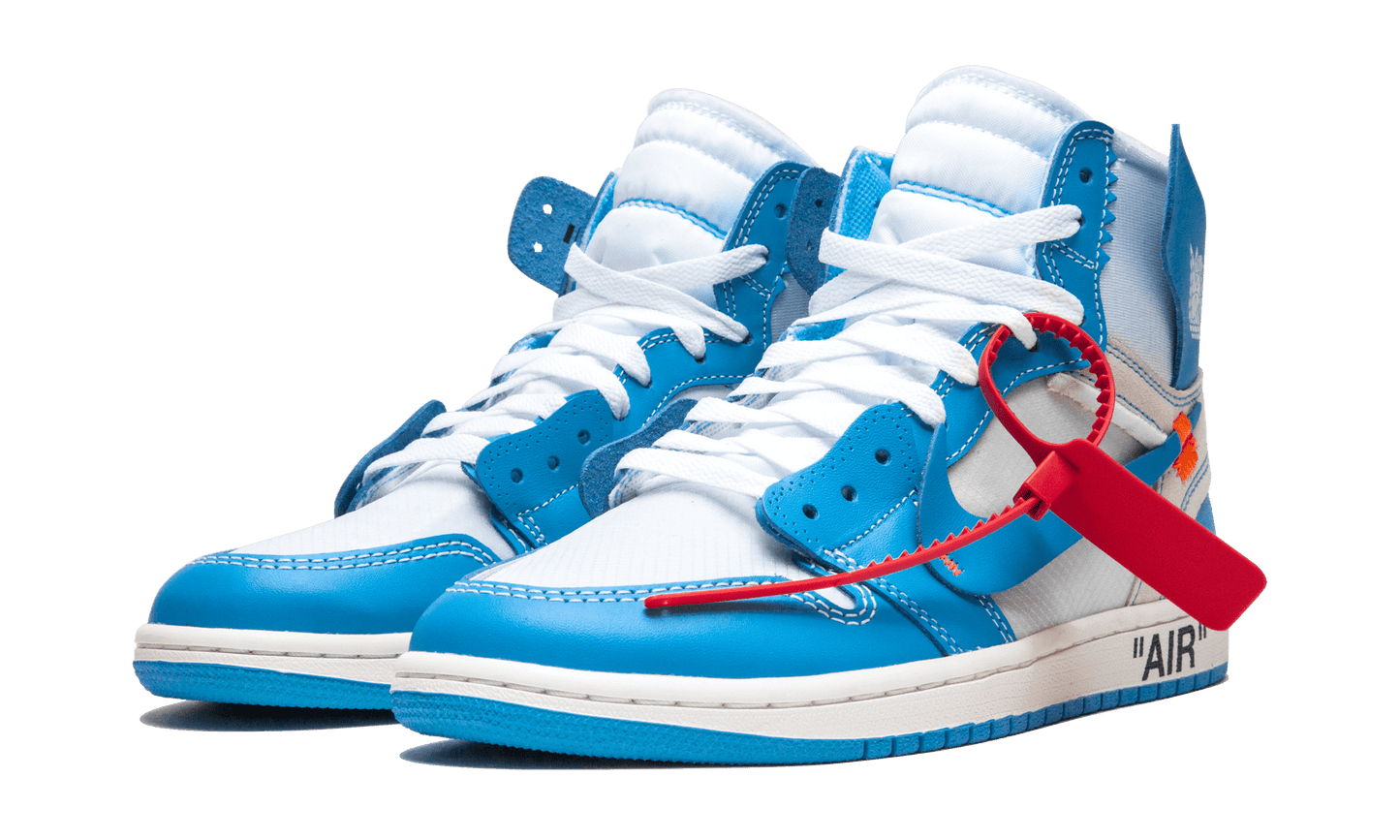 JORDAN 1 HIGH OFF WHITE UNIVERSITY BLUE