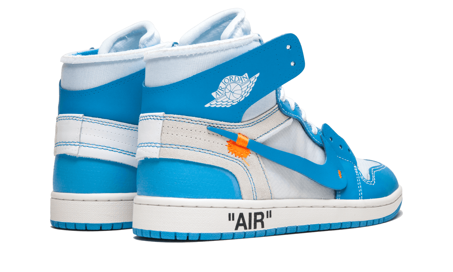 JORDAN 1 HIGH OFF WHITE UNIVERSITY BLUE