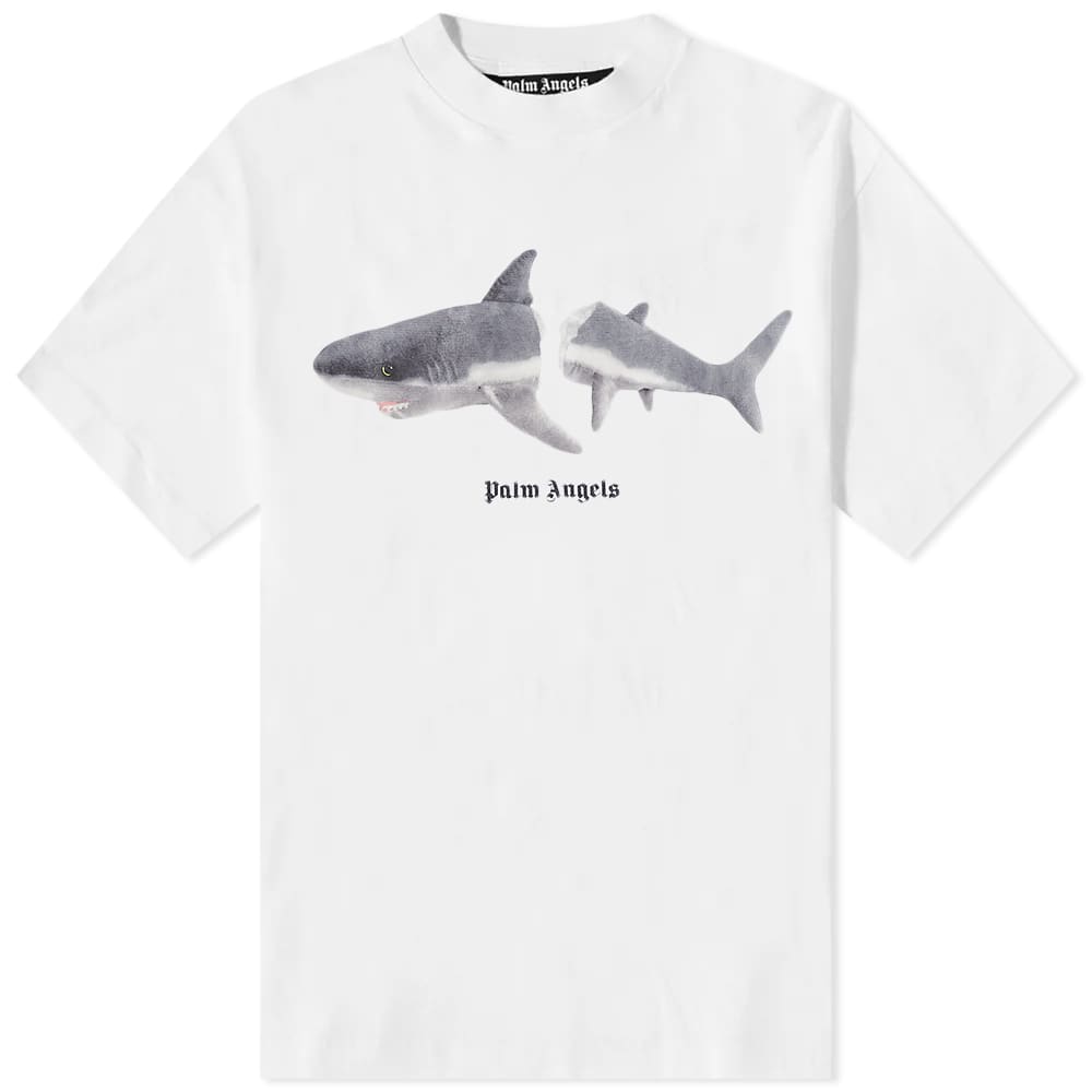 Palm Angels White Shark T-Shirt