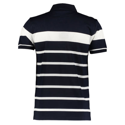 Paul & Shark Navy & White Striped Polo