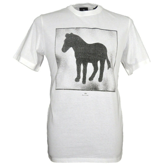 Paul Smith White Zebra Logo T-Shirt