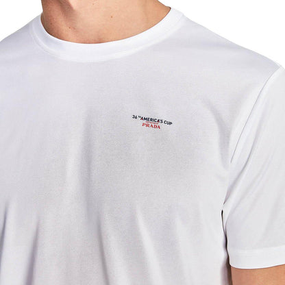 Prada x North Sails White Logo T-Shirt