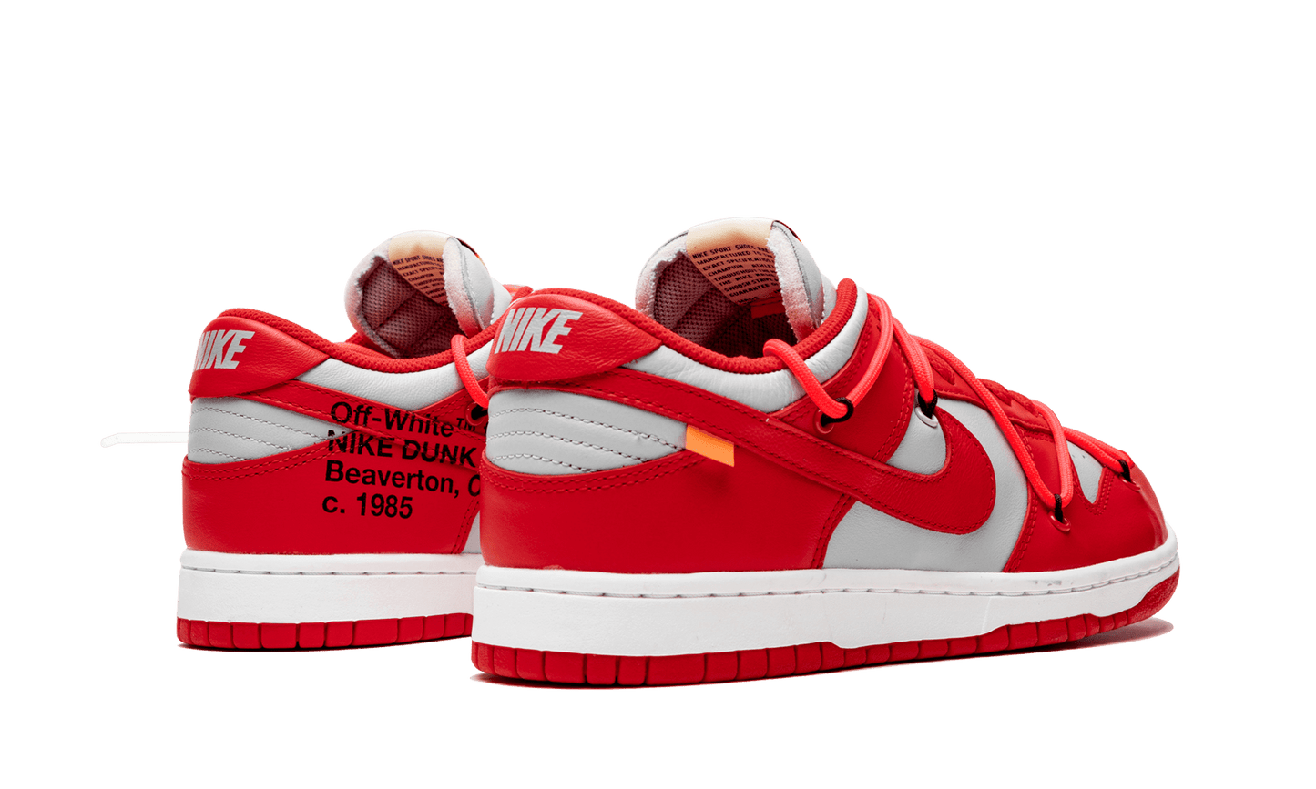 NIKE X OFF WHITE DUNK LOW UNIVERSITY RED