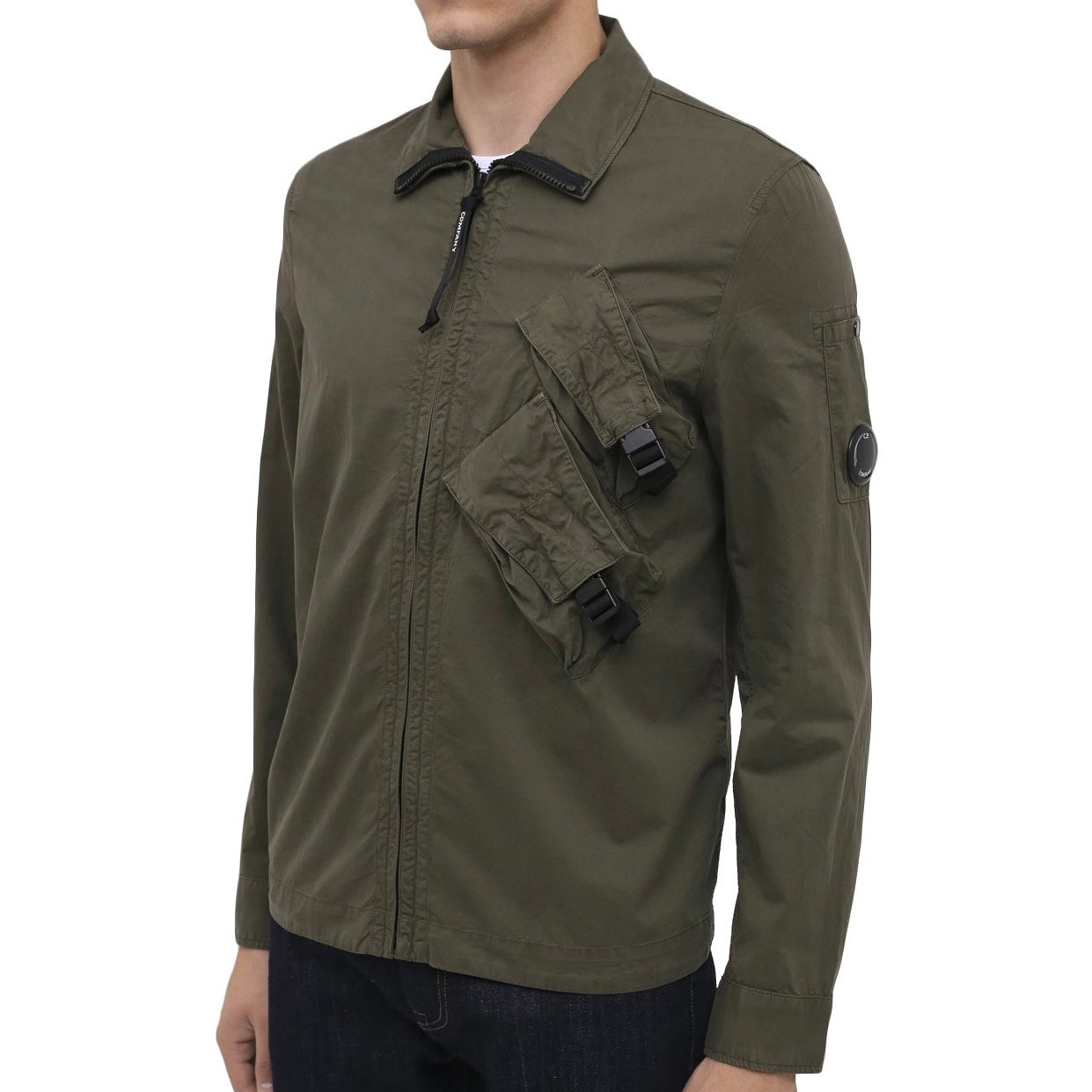 CP Company Khaki Buckle Overshirt