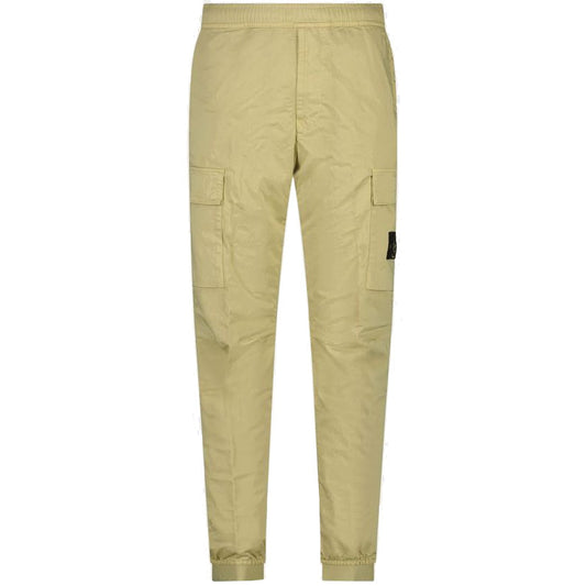 Stone Island Beige Cuffed Cargo Pants
