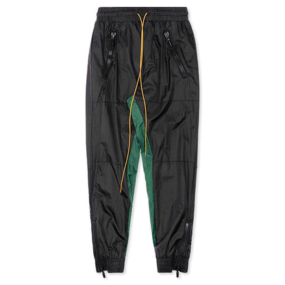 Nylon Pants - Black/Green