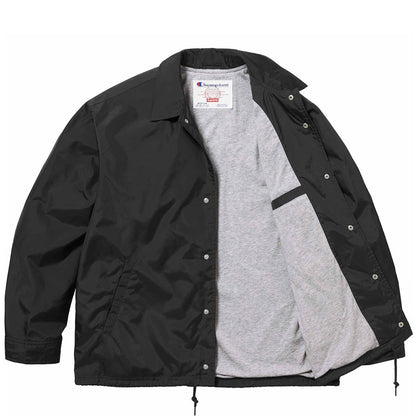 Supreme x Champion Black Coach Jacket