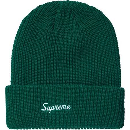 SUPREME LOOSE GAUGE BEANIE GREEN