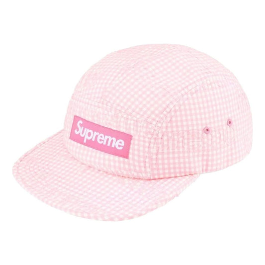Supreme SS26 Monogram Gingham Camp Cap 'Pink' SUP-SS26-1051-PNK