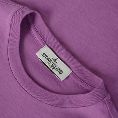 Stone Island Junior Purple Logo T-Shirt