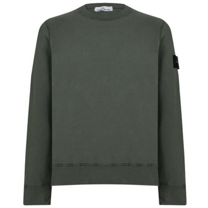 Stone Island Khaki Garment Dyed Sweatshirt