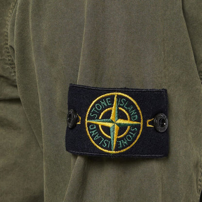 Stone Island Olive Zip Pocket Overshirt