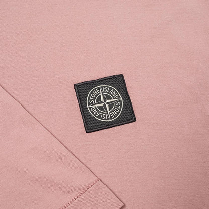 Stone Island Pink Patch Logo T-Shirt