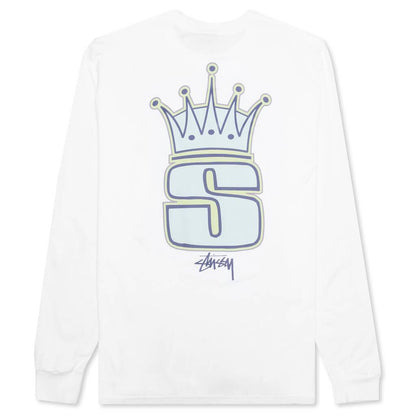 Crown L/S Tee - White