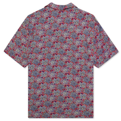 Floral Print Shirt - Red