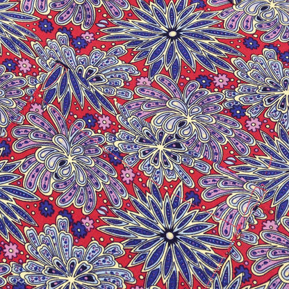 Floral Print Shirt - Red
