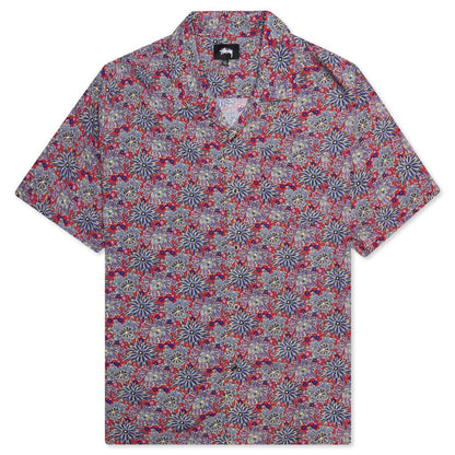 Floral Print Shirt - Red