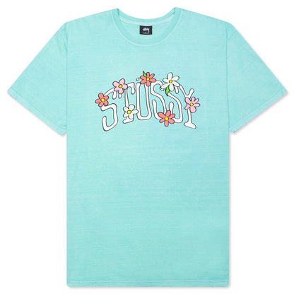 Flower Collegiate Pigment Dyed Tee - Aqua