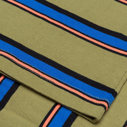 Harbour Stripe Crew - Olive