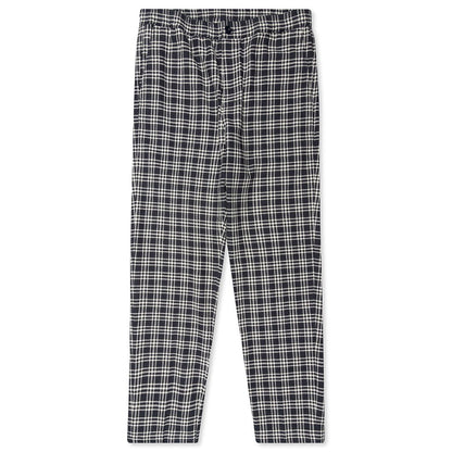 Plaid Linen Bryan Pant - Navy